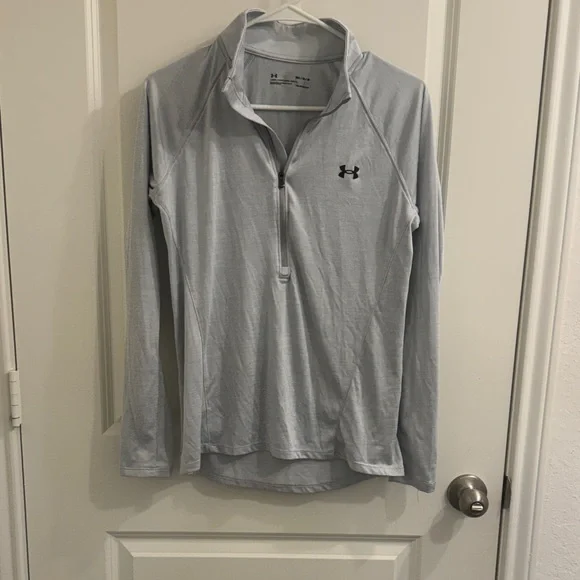 Under Armour Steel Gray Quarter-Zip Top - Picture 1 of 4